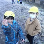 木が凍ってる～