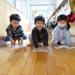 雑巾がけ、見てみて～