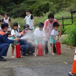 「水がかかったよ－」