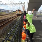 間近で電車を見ました🚋