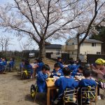 みんなでお花見給食🌸