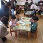 のりを使って～♫