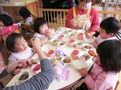 給食準備